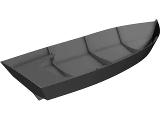 Sea Skiff Boat CAD 3D Model