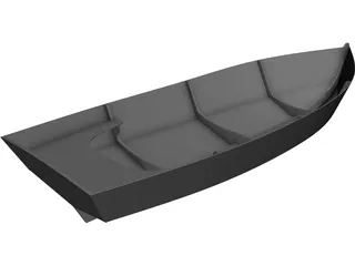 Sea Skiff Boat 3D Model