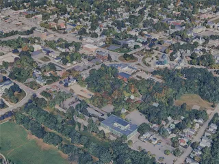 Augusta City, ME, USA (2024) 3D Model