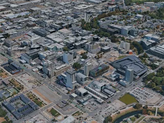 Christchurch City, New Zealand (2024) 3D Model