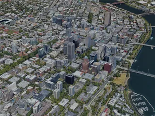 Portland City, OR, USA (2023) 3D Model