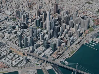 San Francisco City, CA, USA (2024) 3D Model