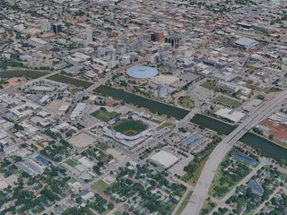Wichita City, KS, USA (2024) 3D Model