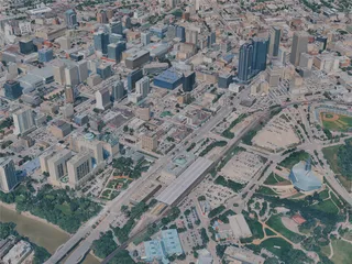 Winnipeg City, Canada (2024) 3D Model