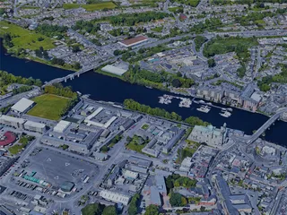 Athlone City, Ireland (2023) 3D Model