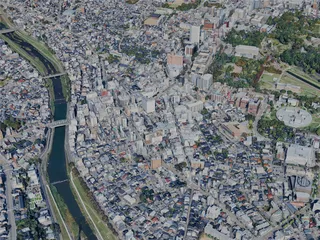 Kanazawa City, Japan (2024) 3D Model