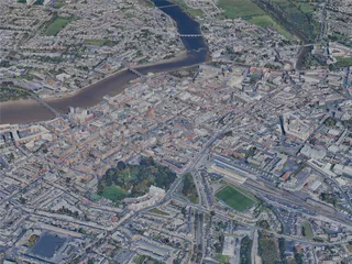 Limerick City, Ireland (2024) 3D Model