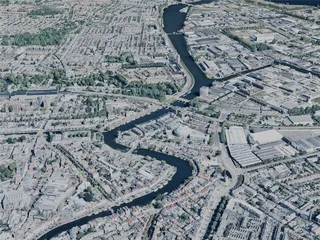 Haarlem City, Netherlands (2024) 3D Model
