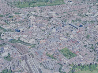Preston City, UK (2024) 3D Model