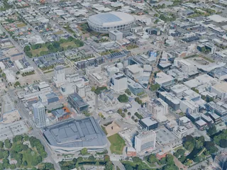 Christchurch City, New Zealand (2025) 3D Model preview