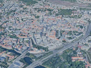Halle (Saale) City, Germany (2025) 3D Model preview