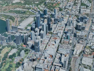 Perth City, Australia (2025) 3D Model preview