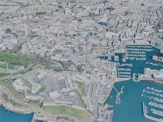 Plymouth City, UK (2025) 3D Model preview