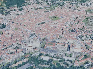 Saint-Etienne City, France (2025) 3D Model preview