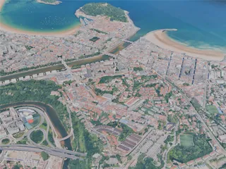 San Sebastian City, Spain (2025) 3D Model preview