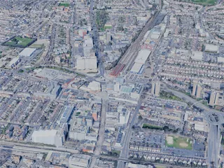 Southend-on-Sea City, UK (2025) 3D Model preview