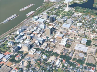 Baton Rouge City, USA (2025) 3D Model preview