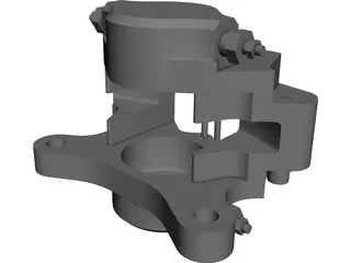 Brake Caliper CAD 3D Model