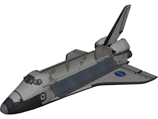 Space Shuttle Atlantis 3D Model 3D Preview