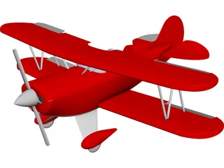 SPAD S.XIII Biplane CAD 3D Model