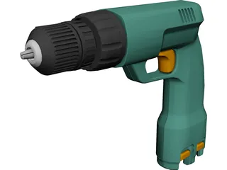 Cordless Drill 3D Model 3D Preview