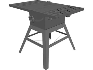 Table Saw Craftsman 3D Model 3D Preview