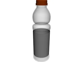 Bottle Plastic 3D Model