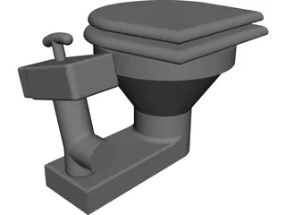 Marine Toilet 3D Model