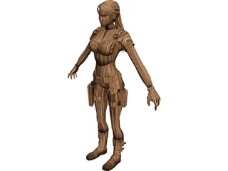 Lara Croft 3D Model 3D Preview