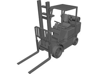 Forklift Clark CAD 3D Model