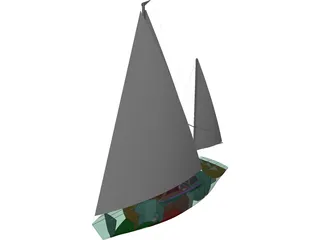 Yacht Langedrag 3D Model