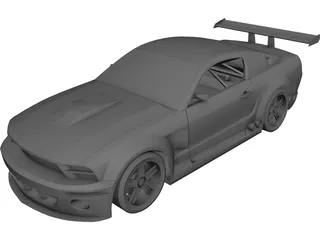 Ford Mustang GT-R Concept 3D Model 3D Preview