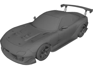 Mazda RX-7-FD3S 3D Model