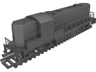 Santa Fe Toy Train CAD 3D Model