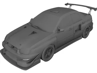 Subaru Impreza WRX STi GDB 3D Model
