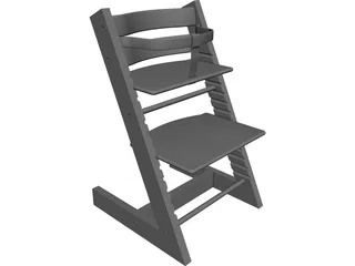 Chair CAD 3D Model