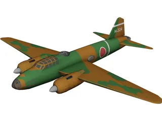 Mitsubishi G4M1 Betty 3D Model