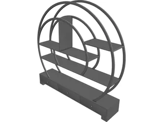 Shelf Very Modern 3D Model