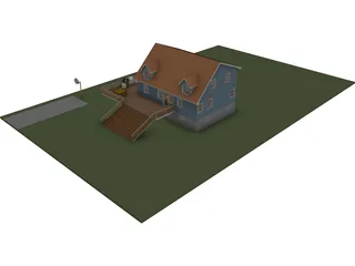Cape House 3D Model 3D Preview