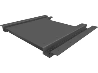 TV Rack CAD 3D Model