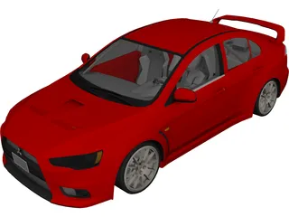 Mitsubishi Lancer Evo X (2008) 3D Model