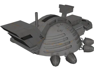 Dune Harvester 3D Model