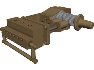 High Pressure Waterblasting Pump 3D Model