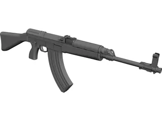 VZ58 Automatic Gun CAD 3D Model