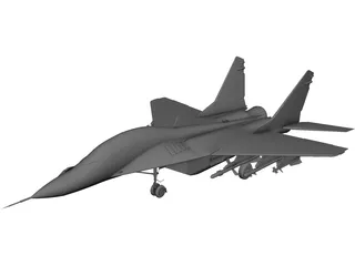 MiG-29 Fulcrum CAD 3D Model