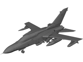 RAF Tornado GR4 CAD 3D Model