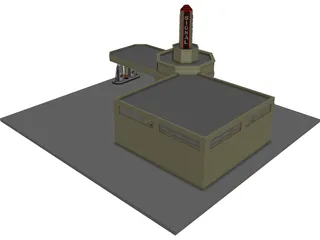 Service Station 3D Model