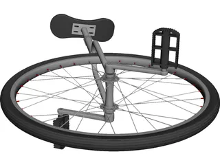 Unicycle 3D Model