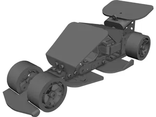 Controlled Car CAD 3D Model
