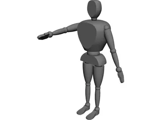 Anthropomorphic Man CAD 3D Model